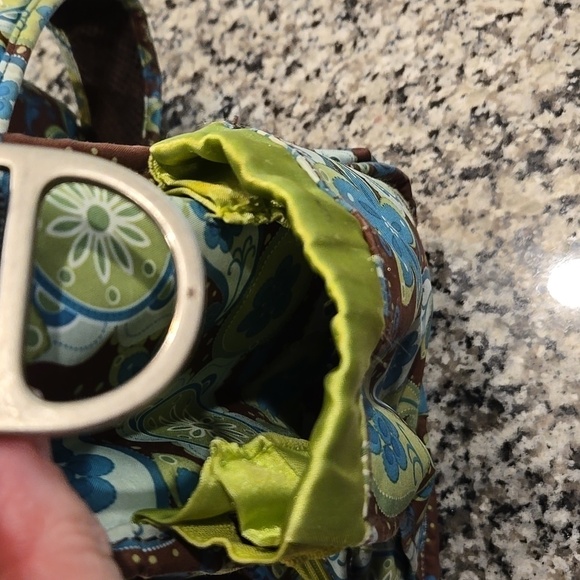 JU JU BE BACKPACK DIAPERBAG WITH CHANGING PAD. PAISLEY AND FLORAL. - Picture 15 of 16